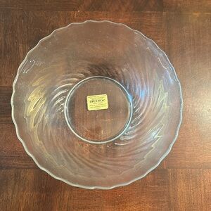 9" Arcoroc Salad Serving Bowl Swirl Clearbrook by Durand International New